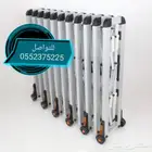 حواجز متحركة معدنية بعجلات