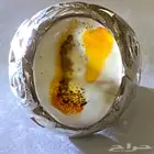 خاتم مصور عقيق يماني طبيعي طبيعي