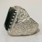 خاتمين يشم اخضر يماني صياغه ملكيه