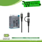 كيبل تايب سي و ايفون 2 في 1ماركة EONE