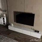 طاولة جدارية معلقة لون أبيض