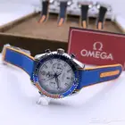 ساعات ماركات رجالية اوميقا ربل جلد استيل ساعة ماركة اتوماتيك