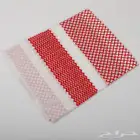 شماغ شتوى حب الرمان بيج أحمر