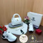 شنطات شان يل طقم شوز لخروجات رياضة شنطة ماركة حذاء فخم احذية