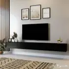 طاولة تلفزيون لون اسود سعر ممتاز