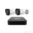 2 كاميراتip 5 ميجا 50 متر مايك مدمج مع جهاز 5 قنوات-تياندي