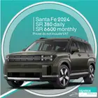 Hyundai Santa Fe 2024 for rent Free Delivery monthly rental
