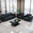 اثاث المكتبي كنب جلد قويس متوفر جديد مودرن التصميم