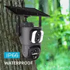 كاميرا الطاقة الشمسية 4G عدستين