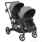 عربة اطفال مزدوجه جديده