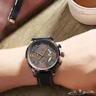 ساعة رجالية جلد من MINI FOCUS