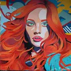 رسم جداريات . رسام