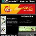The Capella 37-inch Stretched Display Panel