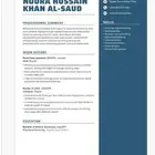 تصميم سيرة ذاتية إنجليزية بعرض حصري ولمدة محددودة