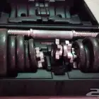 شنطة اثقال دمبل20 كيلو- 20kg dumbbell weight set with case