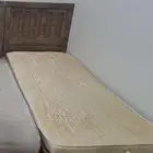 سرير نفر واحد خشب مع المرتبة
