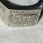 خاتم. الماس. حر. طبيعي. مختوم