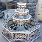 نافوره رخام طبيعي قطرها استلام فوري
