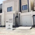 فيلا 300 م درج داخلي وشقتين حي تنال بالرمال