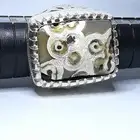 خاتم ملكي عقيق هندي مصور طبيعي