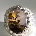 خاتم فخم عقيق يماني شجري مصور طبيعيا