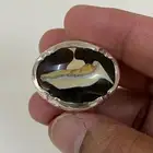 خاتم فانوس السندباد عقيق يماني مصور طبيعي