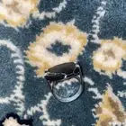 خاتم رجالي فضه مقاس 4 عيار 925 على سوم لا يشكي من شي