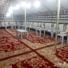 تاجير مخيمات وبيوت شعر ابيض واسود وخيام اربيه اناره كهرب كرا