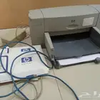 طابعة hp ملون وأسود بحالة جيدة