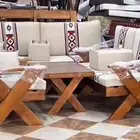 جلسات الخارجيه خشب سويدي طبيعي