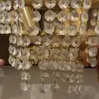 ثريات جداريه كريستال اللون الذهبي