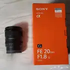 Sony FE 20mm f 1.8 G Lens عدسة سوني