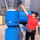مكينة تكعيب واحد طن في الساعة