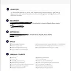تصميم سيرة ذاتية CV