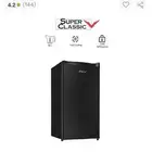 ثلاجة صغيرة(86 لتر) لون أسود جديدة لم تفتح من الكرتون