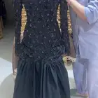 فستان سهره فخم اسود مقاس M