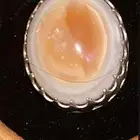 حجر فيروز خاتم فضى قلده حجر سلمني