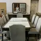 طاولة طعام 8 شخص مع البوفيه