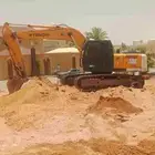 بوكلين حفر آراضي حفر خزانات هدم المباني مقابل الحديد بريده