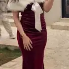 فستان برغندي مقاس m