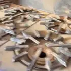 فرن امريكي كبير شبه جديد 6 عيون والفرن شمعات