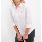 قميص يو اس بولو نسائي اللون ابيض