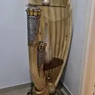 حوض سمك مع الزينه الداخليه مع الدولاب  المجسم