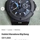 ساعة هوبلت و اللاعب ماردونا إصدار محدود اصليه