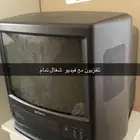 تلفزيون مع فيديو جهازين في واحد   المدينه