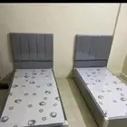 سرير خشب بوكس مع ظهريه