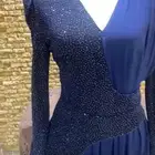 فستان ازرق طويل