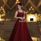 فستان عنابي