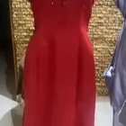 فستان طويل احمر