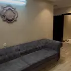 كنب ( L ) نظيف رمادي   طاولة تلفزيون   فرشه